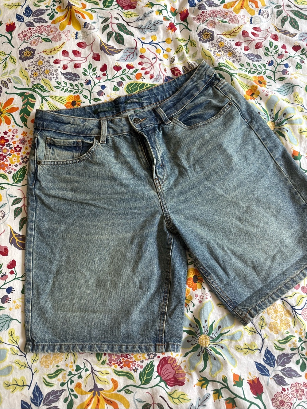 wild fable Light Blue Denim Women's Bermuda Shorts